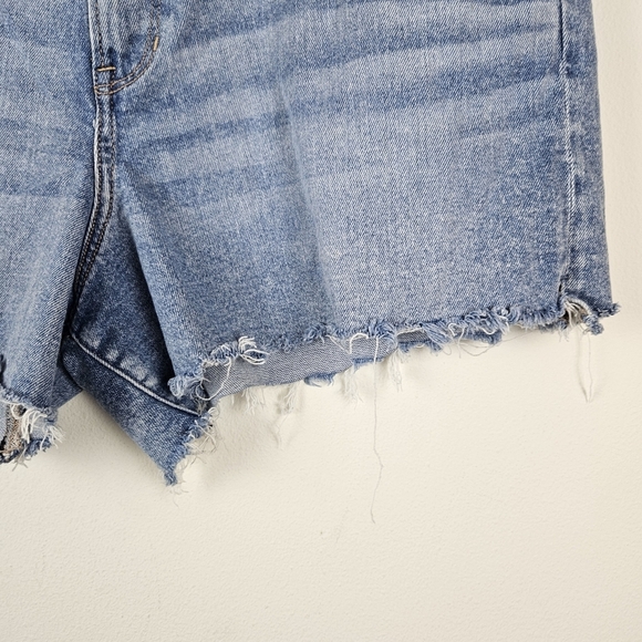 American Eagle Outfitters Highest Rise 90s Boyfriend Short Size 18 Medium Wash - Picture 2 of 7